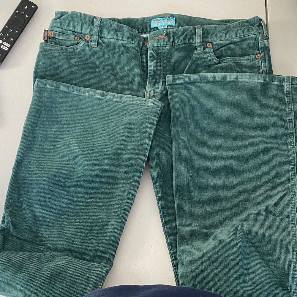 Hollister Green Boot Cut Jeans